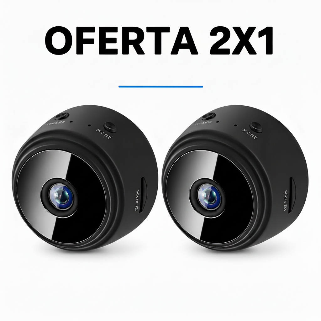 Pack 2 Mini Cámaras Espía WiFi A9 – Vigilancia HD Interior