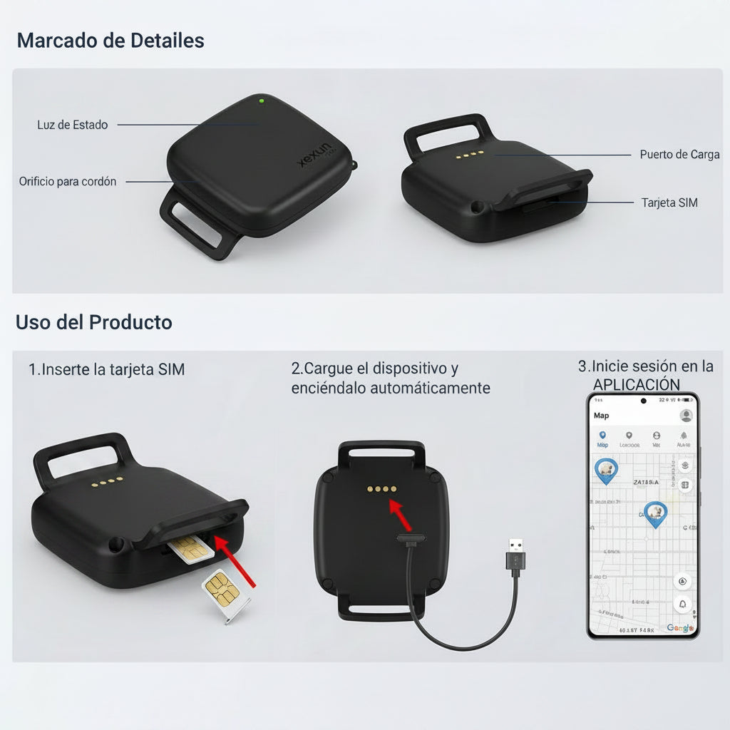Rastreador GPS 4G Multiuso – Mascotas, Vehículos y Personas – Tiempo Real
