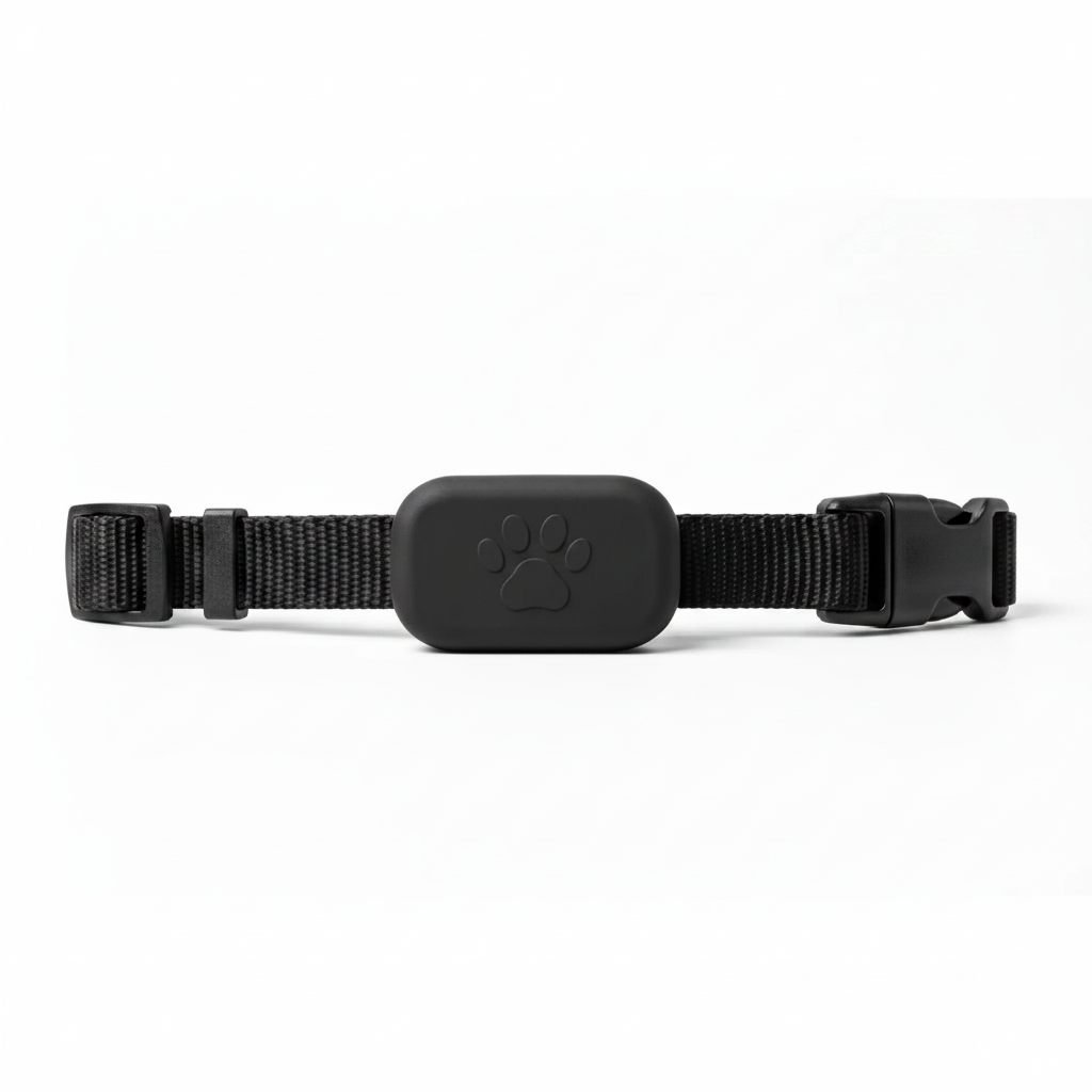 Collar Rastreador Gps Perro - Gato Airtag - Android / Apple (Color Negro)