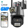Cámara de seguridad WiFi exterior doble lente con vista en la app