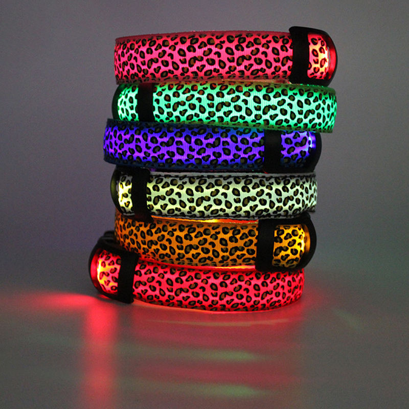 Collar Perro LED Recargable USB - Alta Visibilidad Nocturna