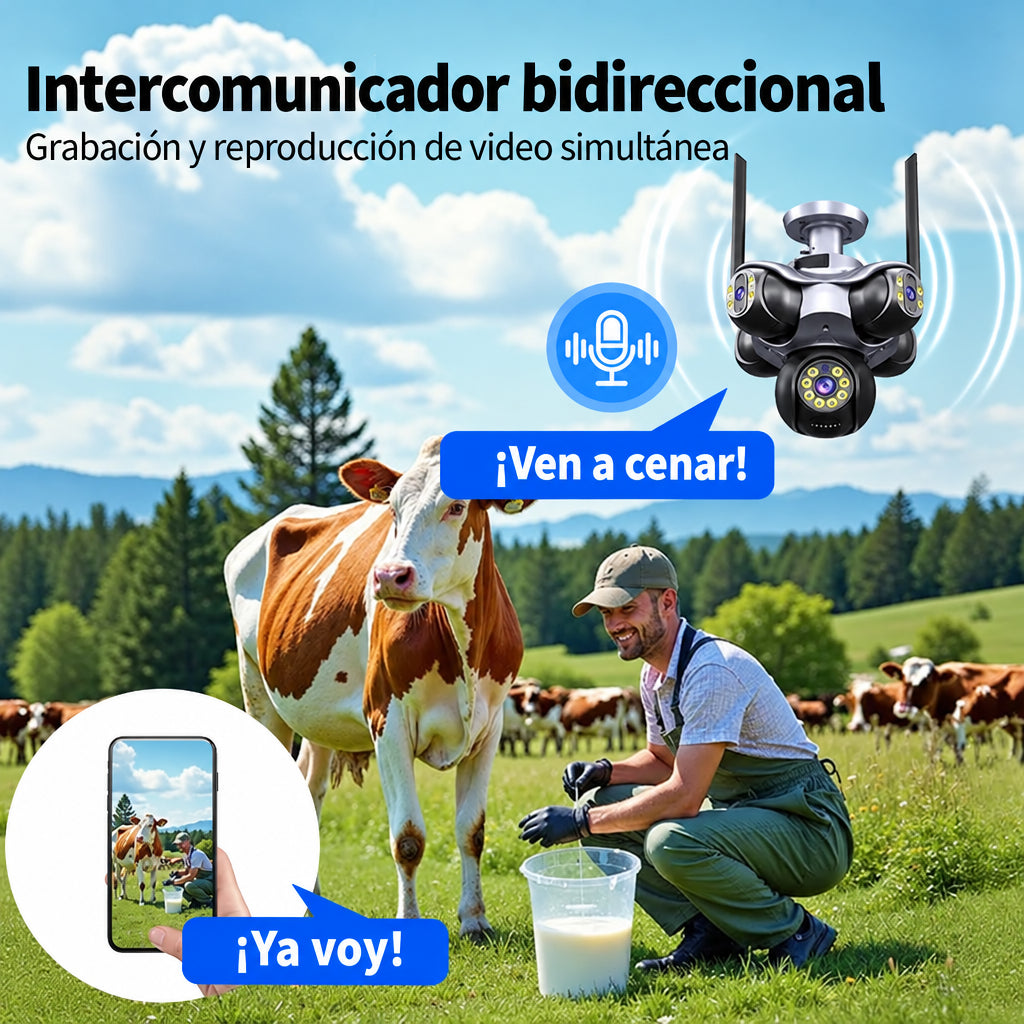 Audio bidireccional para hablar desde el celular en el campo