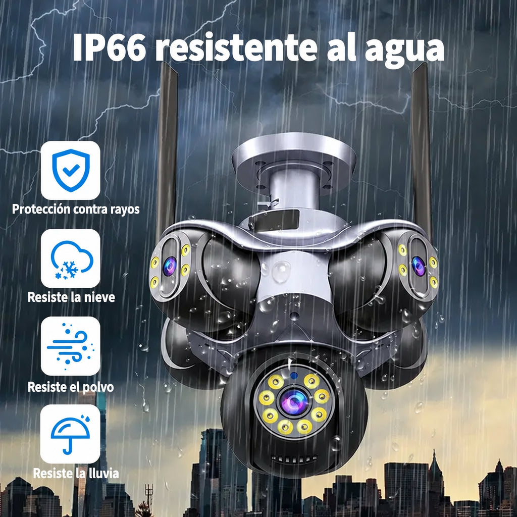 Cámara de 5 lentes resistente a la lluvia, IP66