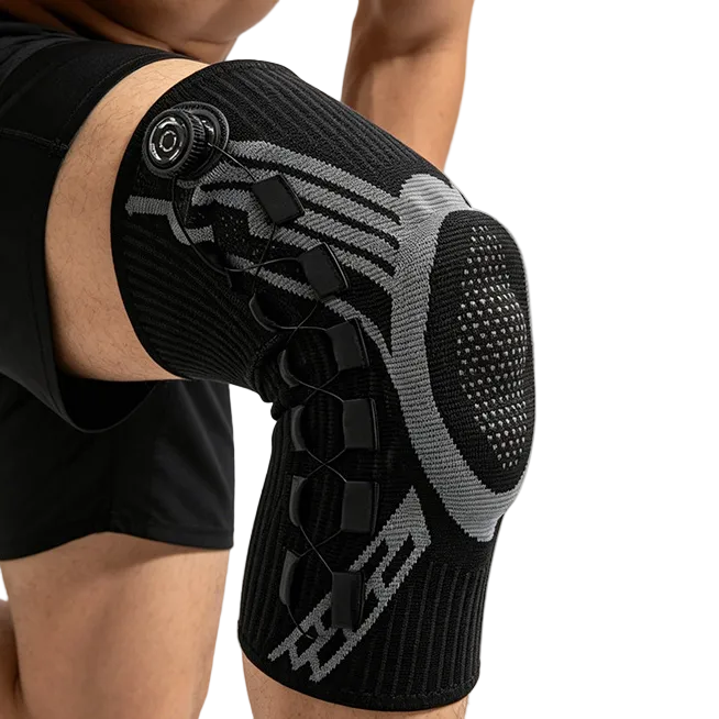 Rodillera Deportiva con Dial Knob y Soporte Lateral con Resorte