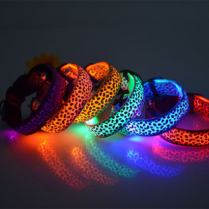 Collar Perro LED Recargable USB - Alta Visibilidad Nocturna