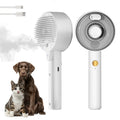 Cepillo a vapor 4 en 1 para gatos y perros con cable de carga USB